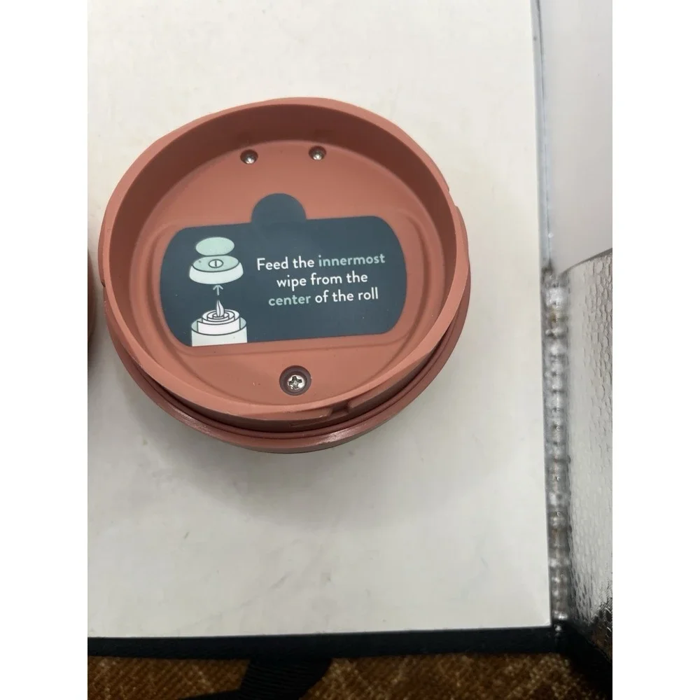 Biom Refillable Wipe Dispenser Terracotta Pink New Airtight Magnetic Lid Eco